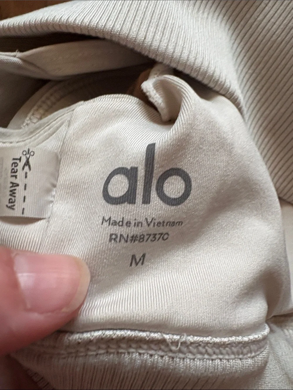 ALO Airbrush Suspension Yoga Strappy Bralette in Light Cream